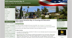 Desktop Screenshot of kaneohebayhousing.com